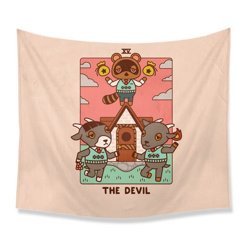 The Devil Tom Nook Tapestry